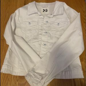 White Stretch Denim Jacket